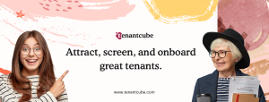 The image shows the banner for Tenantcube rental managment platform.