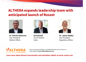 Althera Expands Leadership Team for Roszet Launch