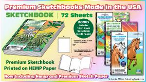 Hemp and Regular Paper Sketch Pads
