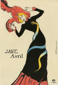 Henri de Toulouse-Lautrec, Jane Avril (1899). Est. $70,000-$90,000.