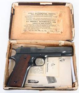 Boxed 1st-year (1929) Colt .38-caliber Super