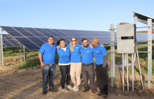 Astral Power Team on a solar farm