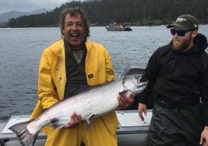 The 2021 sportfishing season at Waterfall Resort Alaska kicks off June 17 First time guest at Waterfall Resort Alaska, Bradley Maunz, with his 29.8 lb king salmon winning King of the Day (KOD).