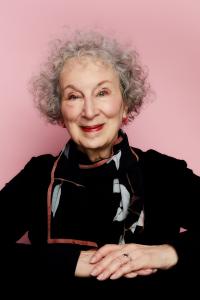 An image of legendary writer Margaret Atwood, whose work has been published in more than 45 countries, is the author of more than 50 books of fiction, poetry, critical essays and graphic novels. Her books include The Handmaid’s Tale, now an award-winning 