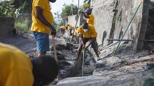 With only four hospitals serving the island of St The Scientology Volunteer Ministers joined by local volunteers took on the task of cleaning out the blocked drainage lines of the Chateaubelair Hospital.