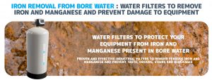 Iron removal from bore water