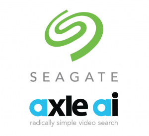 Seagate and axle ai logos - companies are partnering on Smarter Media solutions
