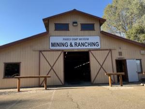 Angels Camp Museum's Mining & Ranching Building is also called The Pole Barn reflecting its construction type
