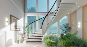 Circular Stair Indoor Garden