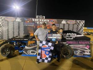 Doug Penny and Axios Sponsored Car Winners Circle