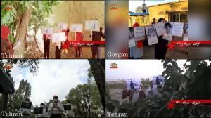 July 30, 2021 - Tehran and Gorgan – Activities of Resistance Units and MEK supporters in commemoration of the victims of the 1988 massacre – July 29, 2021.
