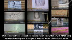 The People’s Mujahedin of Iran (PMOI / MEK Iran), Resistance Units spread messages of the President-elect of the National Council of Resistance of Iran (NCRI) Maryam Rajavi and the Iranian Resistance leader Massoud Rajavi 21 August, 2021 - PMOI MEK Resistance Units spread messages of the President-elect of the National Council of Resistance of Iran Maryam Rajavi and the Iranian resistance leader Massoud Rajavi.