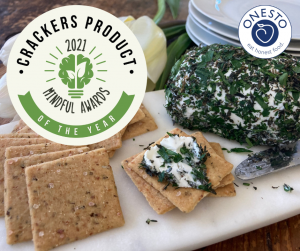 Onesto Foods Receives 2021 Mindful Award for Cracker Product of the Year