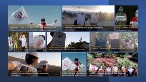 September 8, 2021 - Marking the start of the 57th founding anniversary of the People's Mojahedin Organization of Iran (PMOI/MEK), the Resistance Units and supporters of the MEK inside the country marked the occasion by placing banners and placards and wri