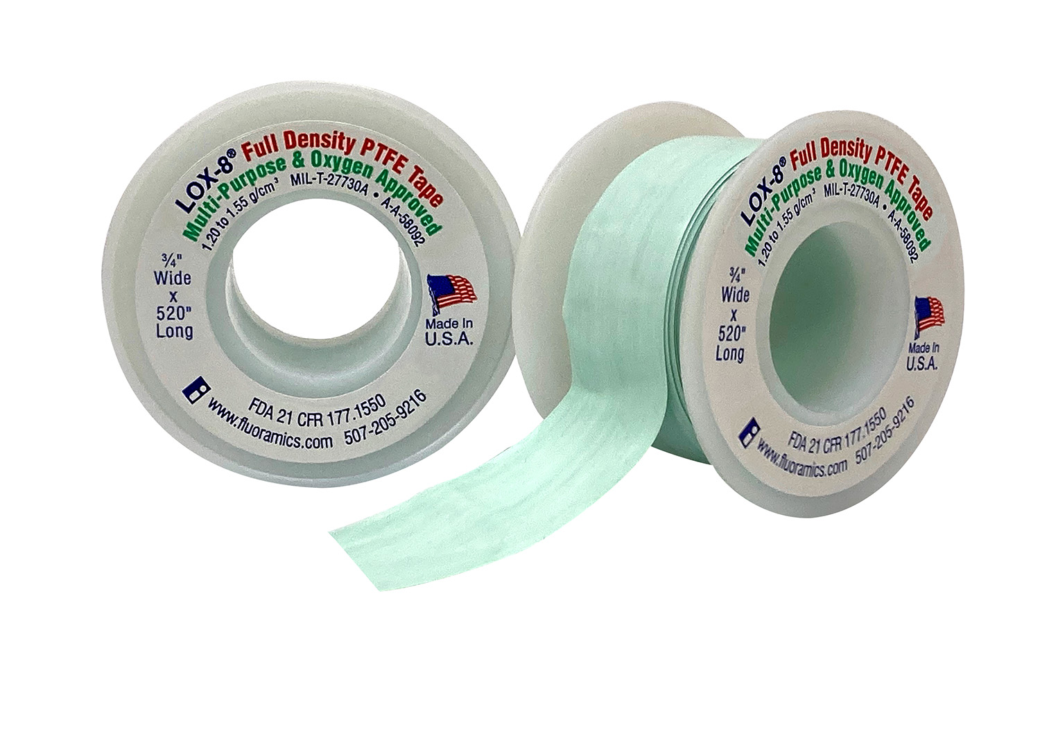 New Sizes of LOX8 Full Density OxygenSafe PTFE Tape Now Available