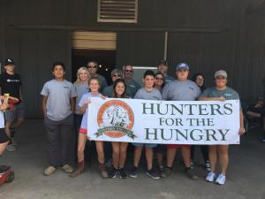 Volunteers for Hunters For The Hungry's Clean Out Your Freezer Day