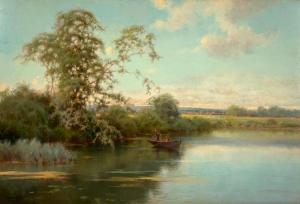 Neue Auctions’ online-only Art & Antiques auction on Saturday, September 25th at 10 am Eastern time, is an exciting offering of more than 400 lots that include undiscovered finds in many categories Oil on wood panel tranquil river scene with two boys in a boat by Emilio Sanchez Perrier (Spanish, 1855-1907) (estimate: $6,000-$9,000).