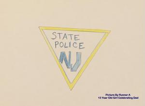 13 Year Old Girl 'Runner A' Celebrated Dad+State Trooper and Recruiting for Good rewarded him Kickass for Pie Award #celebratingparents #kickassforpie www.KickassforPie.com