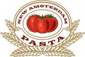 New Amsterdam Pasta Logo "Two Fat Tomatoes"