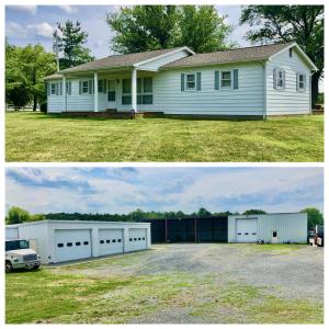3 BR/1 BA Home w/2 quality shop/garage buildings on 3.25 +/- acres  in White Post, VA (Frederick County) near I-81 and 66