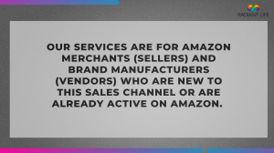 Our services are for Amazon merchants (sellers) and brand manufacturers (vendors)