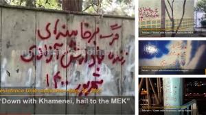 September 25, 2021 - Tehran: “Down with Khamenei, hail to the MEK”. Tehran: “Down with Khamenei, hail to Rajavi”.