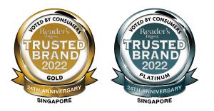Trusted Brand Singapore Award 2022 Logos