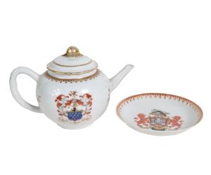 A large selection of Chinese Export armorial-decorated porcelain.