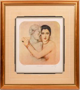 Signed print of 1920s actress Nita Naldi by the iconic American artist Alberto Vargas (estimate: $3,500-$5,000).