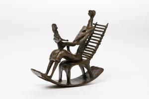 Shannon’s has collected an exceptional group of 180 artworks to be offered in their Fall Fine Art Auction on Thursday, October 28th, beginning promptly at 6 pm Eastern time Bronze sculpture by Henry Moore (British, 1898-1986) titled Mother and Child on Ladderback Rocking Chair (1952), 8 ¼ inches tall. Estimate $400,000-$600,000.