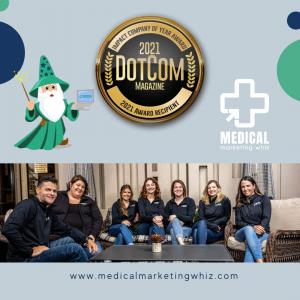 Medical Marketing Whiz 2021 Impact Company of the Year by DotCom Magazine