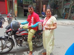Impact PR in Dwarka beats the heat with Chabeel for Zomato delivery person