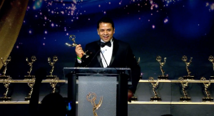 Jaswant giving his first Emmy Speech