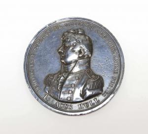 1812 silver medal presented by the U.S. Congress to Lt. Alexander Scammel Wadsworth, for gallantry in a naval battle ($40,590).