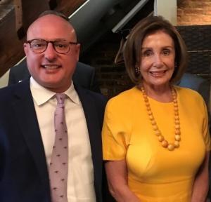 Marty Irby and House Speaker Nancy Pelosi