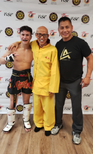 Three generations of Sanda. This is Coach DeRu Shi, his student Cung Le, and Anthony Le  | Shaolin Institute