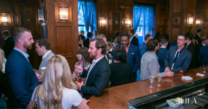 Pictured here: Attendees coming together at The Plaza Hotel's famous Oak Room for the After Party. The 2022 Boutique Hotel Investment Conference was held at the iconic Plaza Hotel Grand Ballroom. BLLA, known for it's unique event decor and educational con