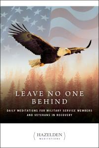 Book cover of Leave No One Behind features an eagle over a faded U.S. flag in the background