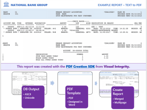 Visual Integrity's PDF Creation SDK generates dynamic PDF using data and a template.