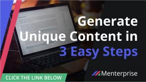 Generate Unique Content in 3 Easy Steps