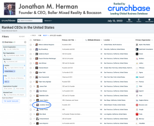 Jonathan Herman - Crunchbase Ranking