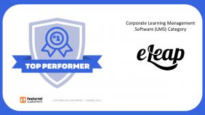 eLeaP awarded Top Performer from FeaturedCustomers