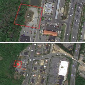 1.4 +/- acre commercial parcel located behind WaWa at the intersection of Rts. 1 & 17 in Spotsylvania County, VA