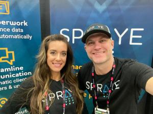 Spraye Software co-founders Caitlin and Brian Schlichting