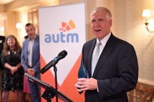 Sen. Thom Tillis speaks at AUTM Innovation MVP Award reception