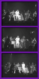 Still frames from only extant videotape of George Harrison's 1971 Concert for Bangla Desh by Richard Warren Lipack made 51 years ago in 1971.  Harrison's first moments shown returning live on stage since Beatles last paid public show of 1966.