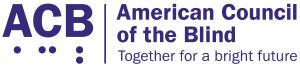 American Council of the Blind logo.
