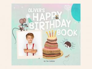 The Happy Birthday Book - a personalized children's book birthday present - with photos