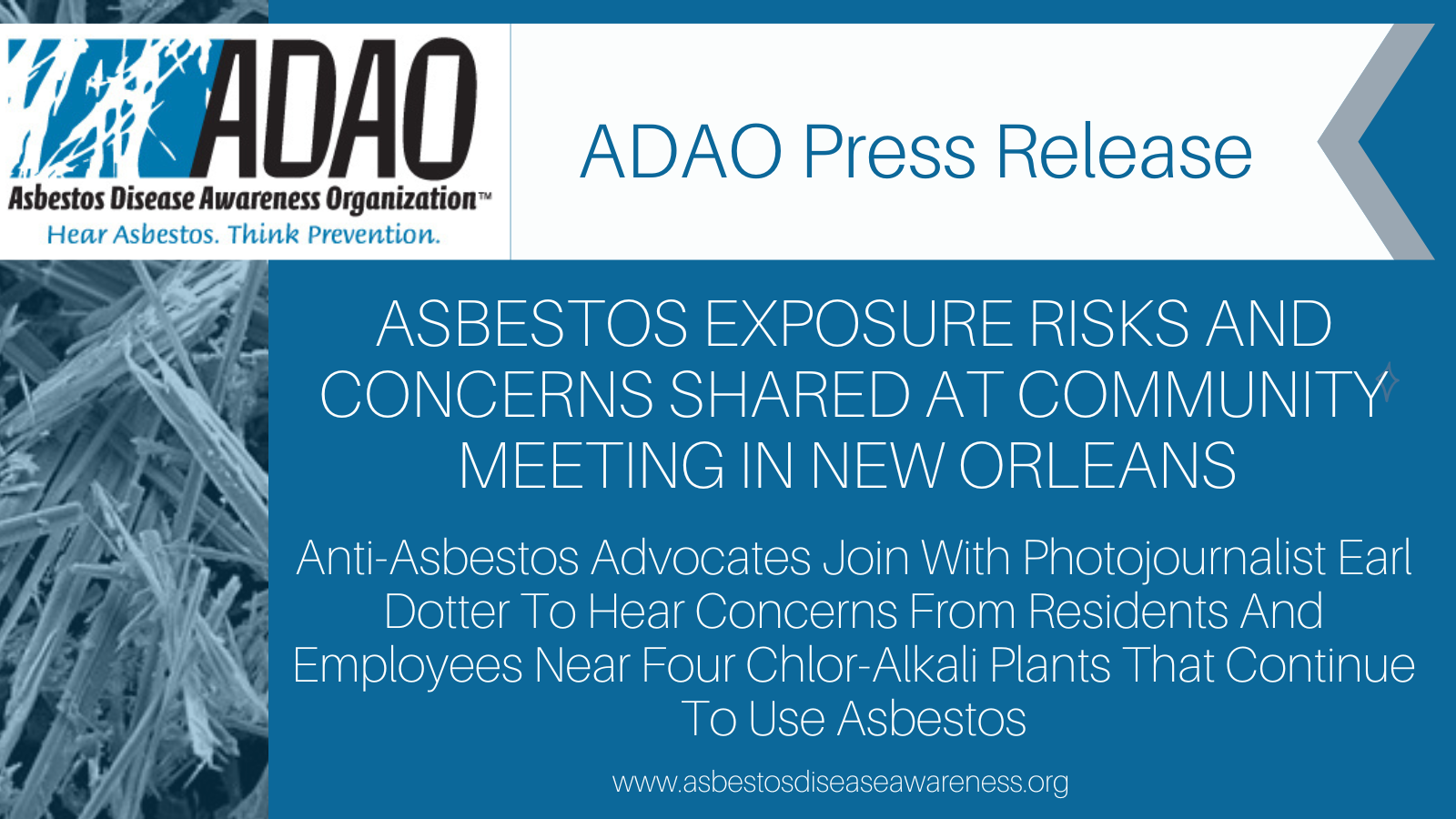 ASBESTOS EXPOSURE RISKS AND CONCERNS SHARED AT COMMUNITY MEETING IN NEW   9423723 La Release 1600x900 