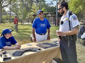 Washington, DC, has the highest rate of calls to the National Human Trafficking Hotline per capita of any city in the US
National Night Out is a police sponsored event throughout the US that encourages communities to work and live in harmony together with their police
“Education on human rights and an understanding of how to spot the signs of trafficking is a preventative measure to combat trafficking in our communities
“Right here in the Nation’s Capital, our most vulnerable residents, many of whom are children, are subjected to sex slavery and other forms of human trafficking,” Ms
The U.S. Attorney’s office for Washington, DC, has an active outreach program and task force on human trafficking, and works to provide DC police with training sessions to combat human trafficking in communities
The Youth for Human Rights National Office would like to see that expanded and has been advocating for federal legislation that would require all states to provide training programs for police officers on how to spot and address instances of suspected human trafficking
The award winning Youth for Human Rights education materials teach 30 rights in the UN Universal Declaration of Human Rights and raises awareness of human rights violations
Started in 1984, National Night Out, promotes a spirit of partnership between police and their communities while involving all in crime-prevention activities annually in August
About Youth for Human Rights:
Youth for Human Rights International, a non-profit organization committed to educating people worldwide on their human rights and accompanying responsibilities through the United Nations Universal Declaration of Human Rights, assisting and enabling young people to become leaders, advocating for tolerance and peace
If you are an educator, request your free Education Package HERE
To learn more about Youth for Human Rights International go to https://www
https://www.scientology.tv/series/voices-for-humanity/mary-shuttleworth Volunteers discussing with DC Police Captain how human rights education can be used as a tool to combat human trafficking.